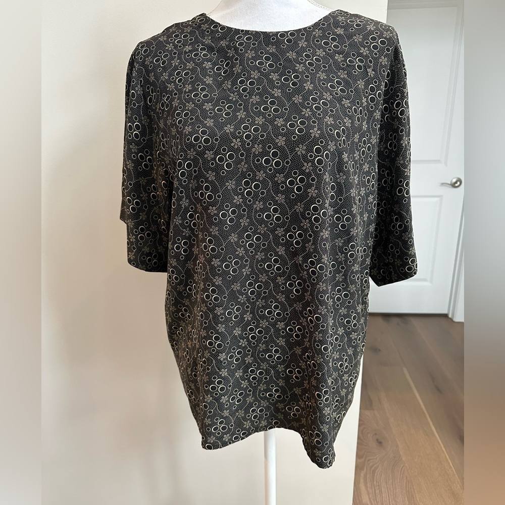 Argenti Silk Blouse Black 14